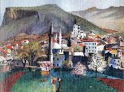 Tivadar Kosztka Csontvary Springtime in Mostar oil